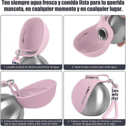 Botella de agua Portatil para Mascotas